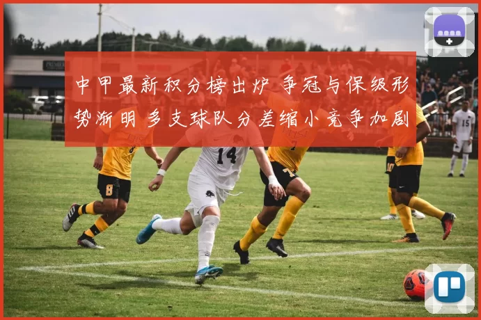 中甲最新积分榜出炉 争冠与保级形势渐明 多支球队分差缩小竞争加剧